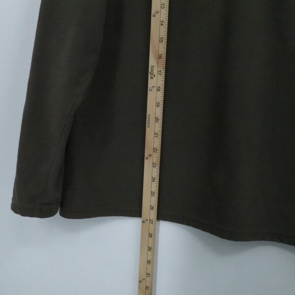 North Face Pullover Mens Medium Green TKA 100 Fleece Quarter Zip Outdoor Hiking‎ - Picture 5 of 13